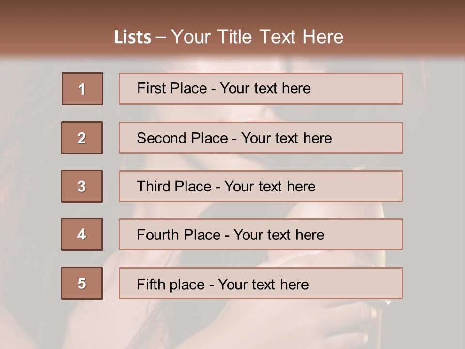 Beautiful Seduce Head PowerPoint Template