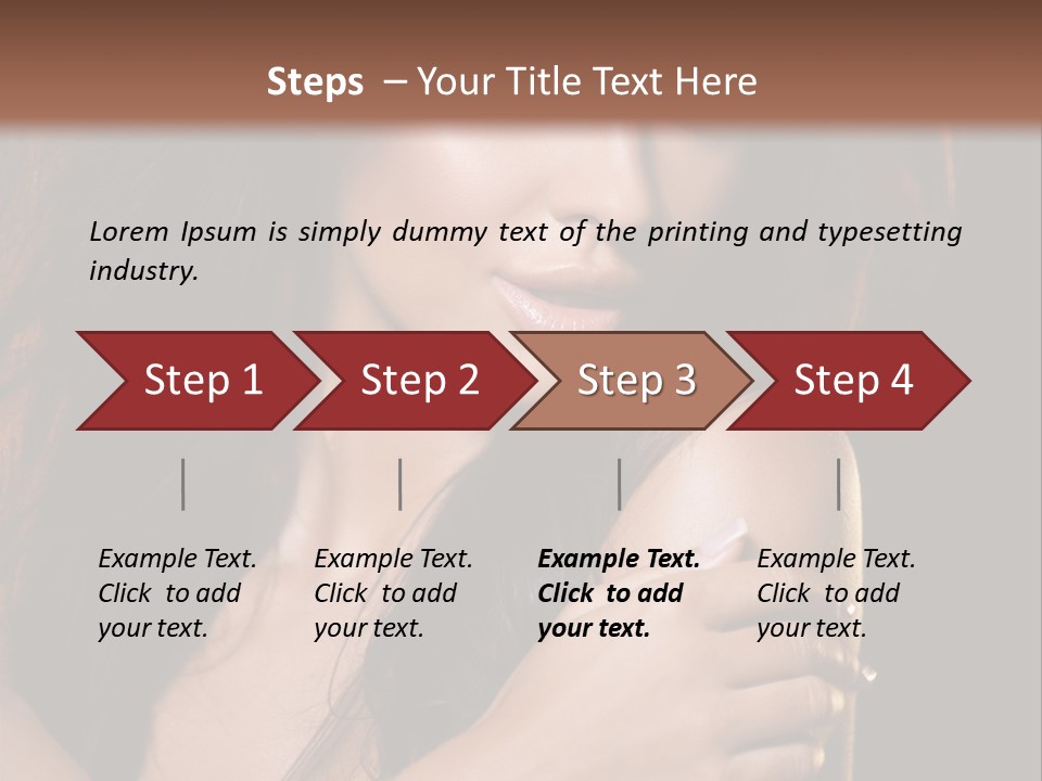 Beautiful Seduce Head PowerPoint Template