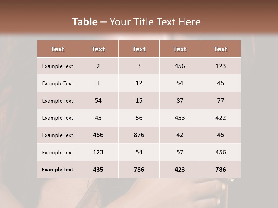 Beautiful Seduce Head PowerPoint Template
