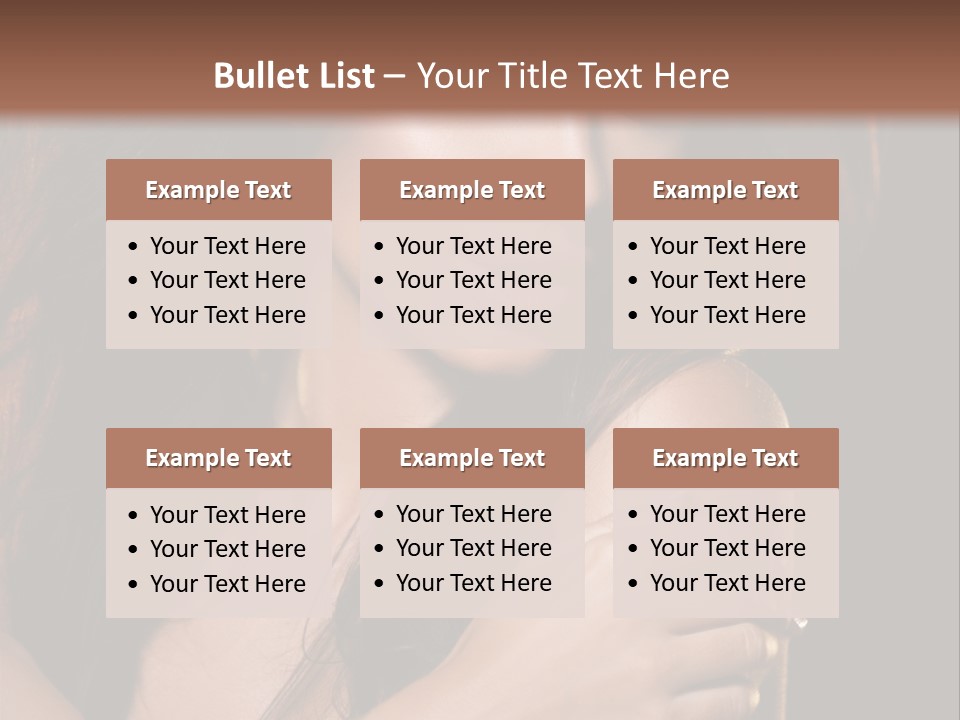 Beautiful Seduce Head PowerPoint Template