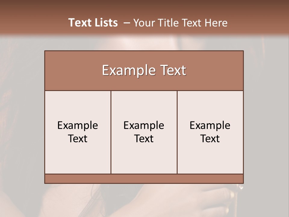Beautiful Seduce Head PowerPoint Template