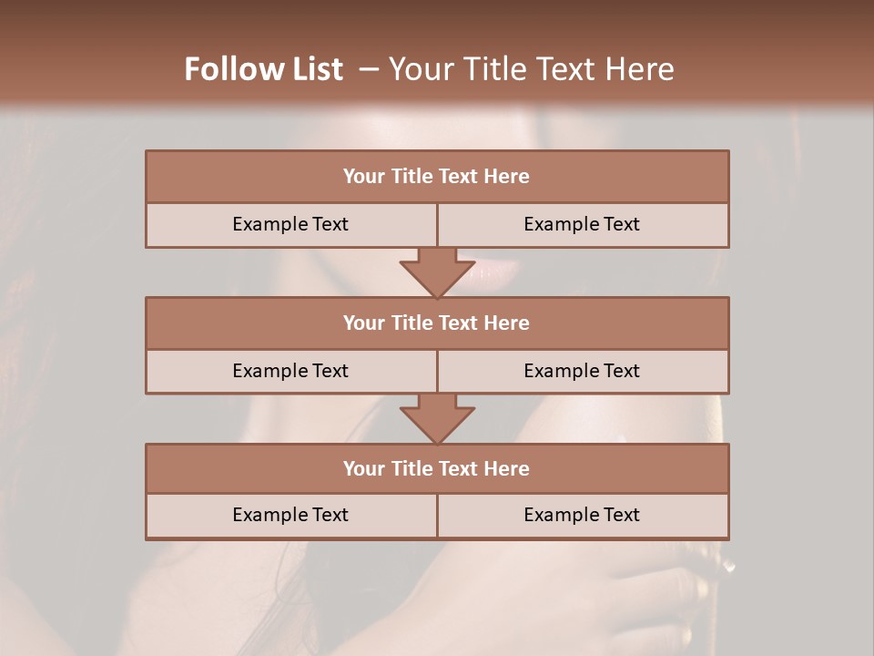 Beautiful Seduce Head PowerPoint Template
