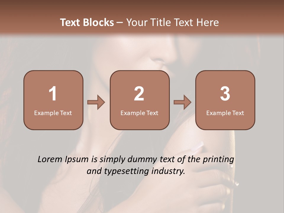 Beautiful Seduce Head PowerPoint Template