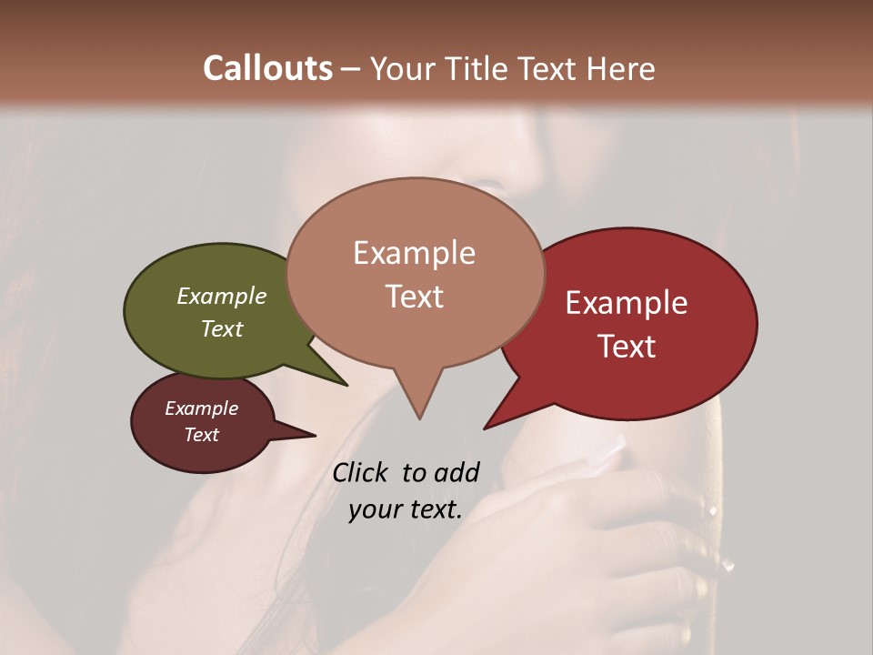 Beautiful Seduce Head PowerPoint Template