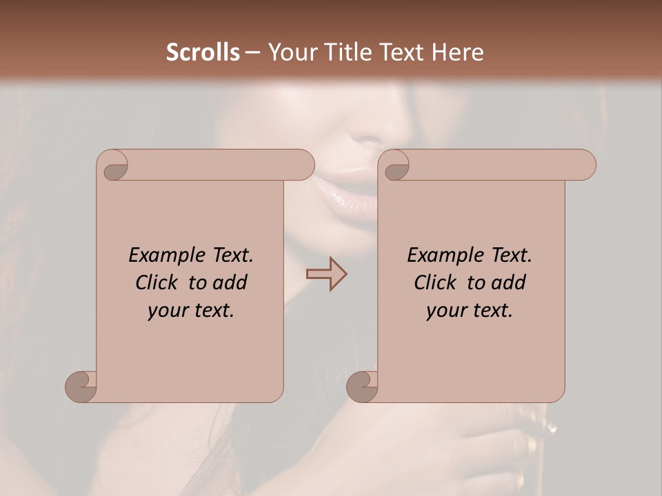 Beautiful Seduce Head PowerPoint Template