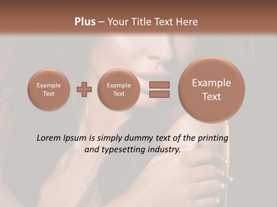 Beautiful Seduce Head PowerPoint Template