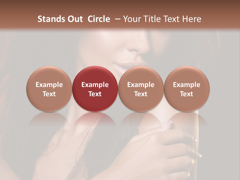 Beautiful Seduce Head PowerPoint Template