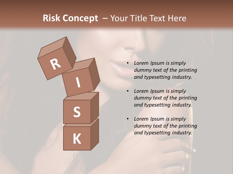 Beautiful Seduce Head PowerPoint Template