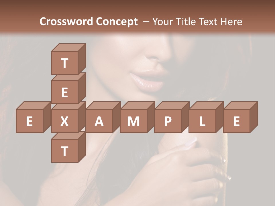 Beautiful Seduce Head PowerPoint Template