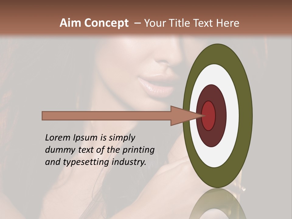 Beautiful Seduce Head PowerPoint Template