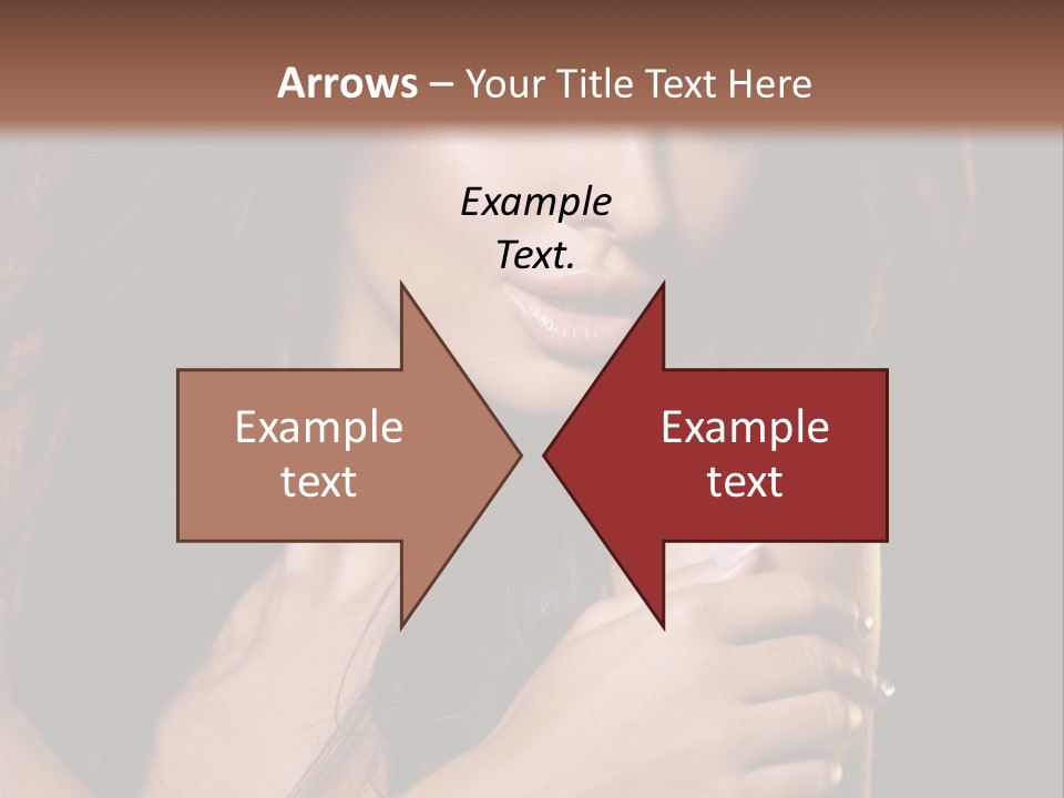 Beautiful Seduce Head PowerPoint Template
