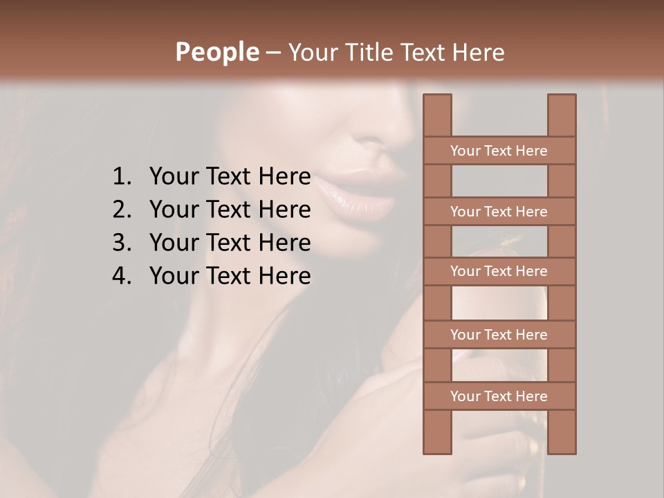 Beautiful Seduce Head PowerPoint Template