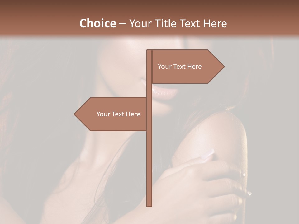 Beautiful Seduce Head PowerPoint Template