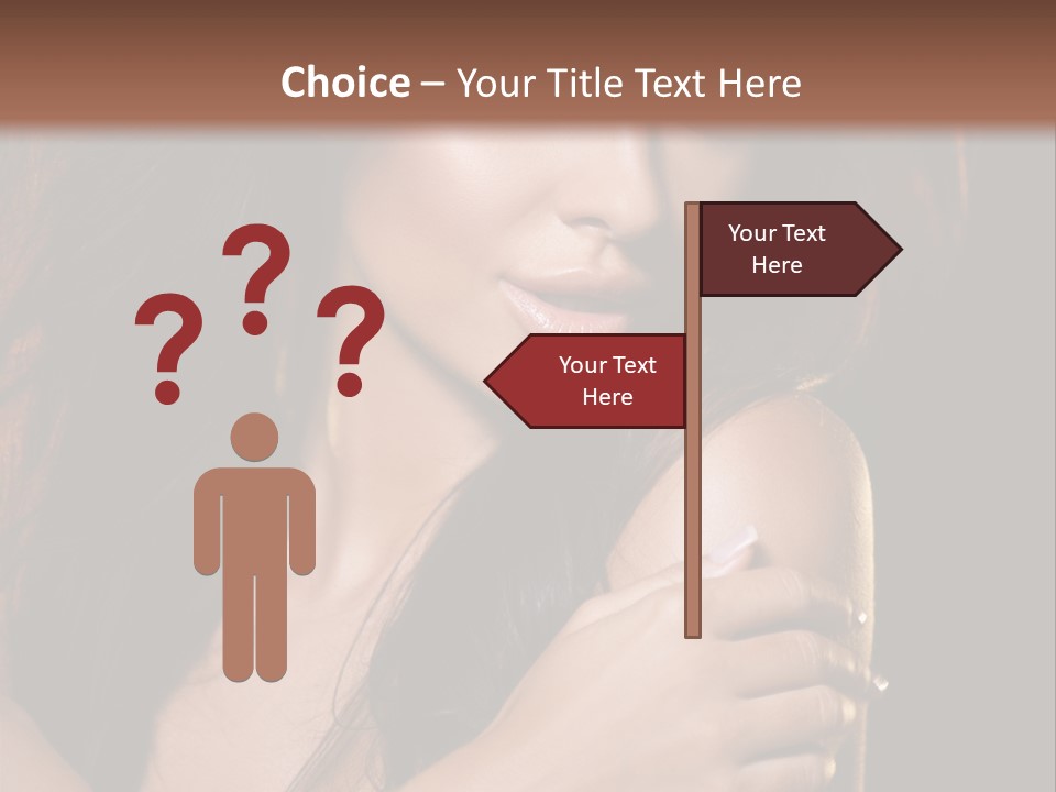 Beautiful Seduce Head PowerPoint Template