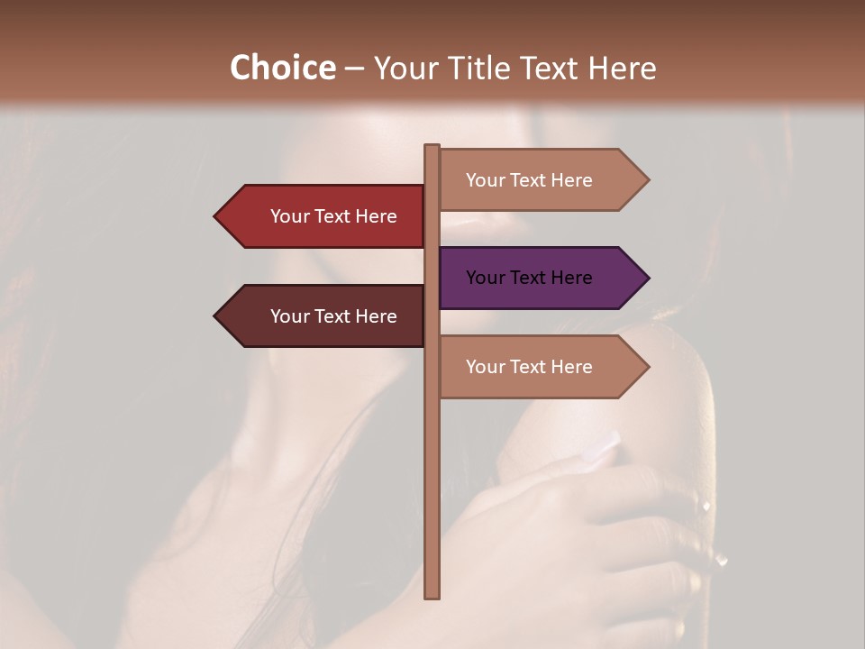 Beautiful Seduce Head PowerPoint Template