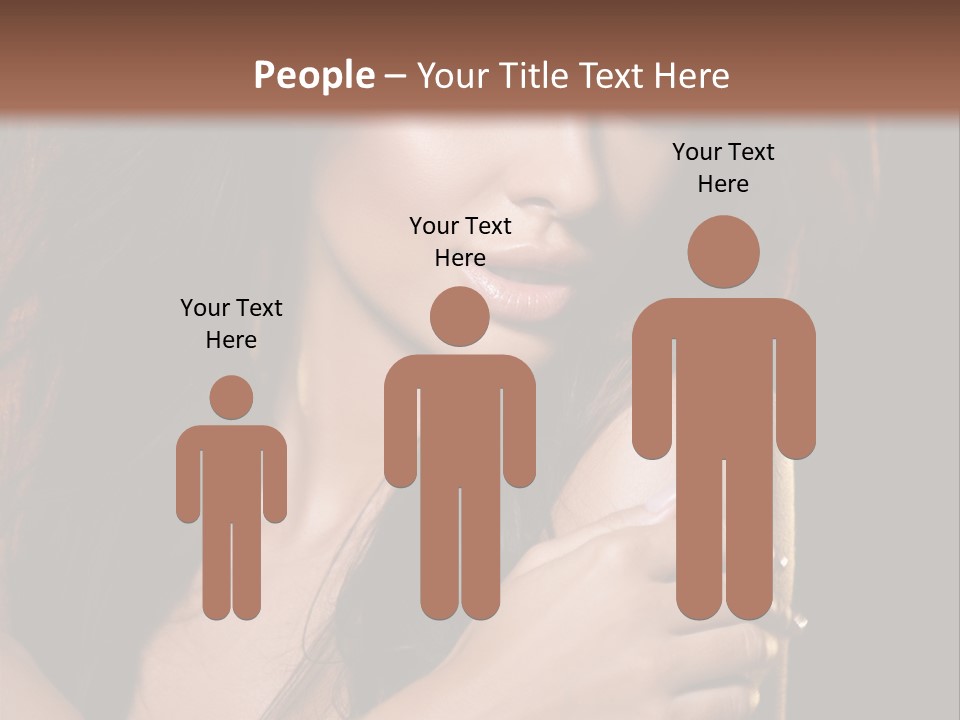 Beautiful Seduce Head PowerPoint Template