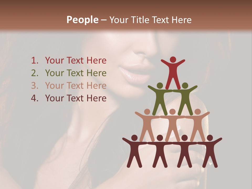 Beautiful Seduce Head PowerPoint Template