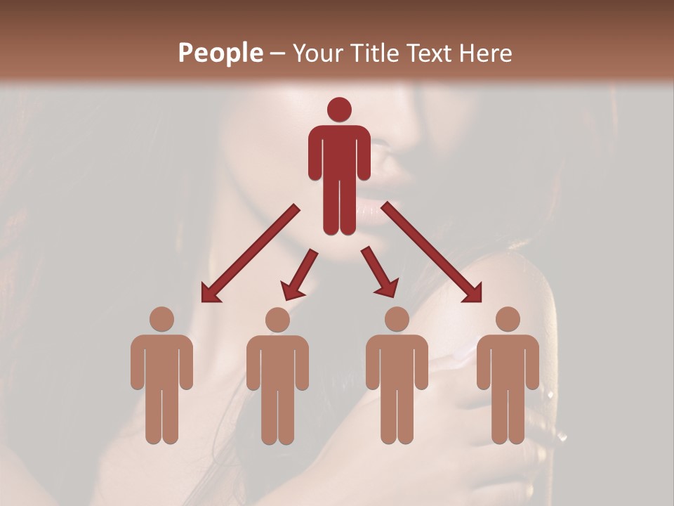 Beautiful Seduce Head PowerPoint Template