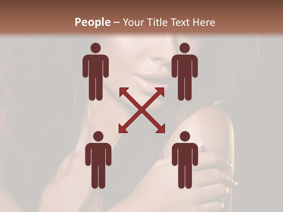 Beautiful Seduce Head PowerPoint Template