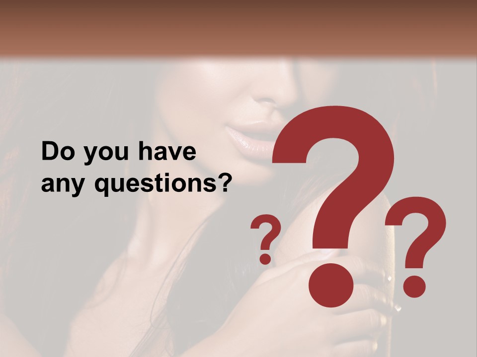 Beautiful Seduce Head PowerPoint Template