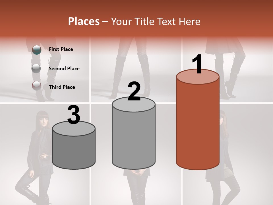 Fashion Model Poses PowerPoint Template