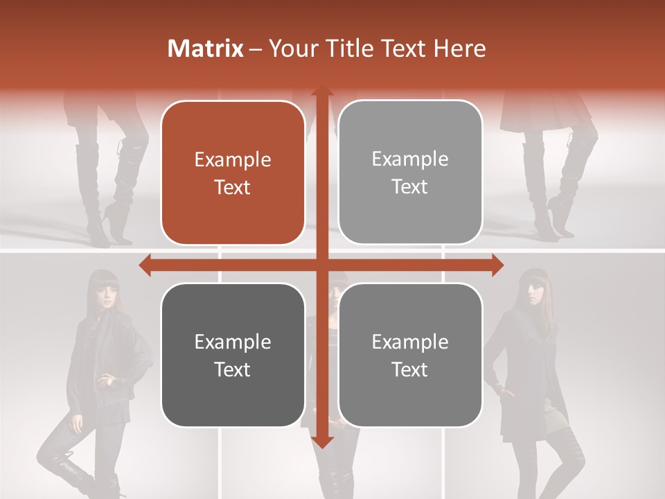 Fashion Model Poses PowerPoint Template