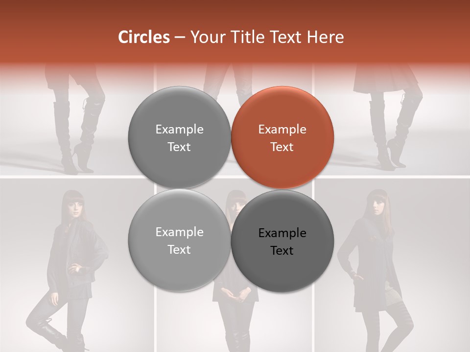 Fashion Model Poses PowerPoint Template