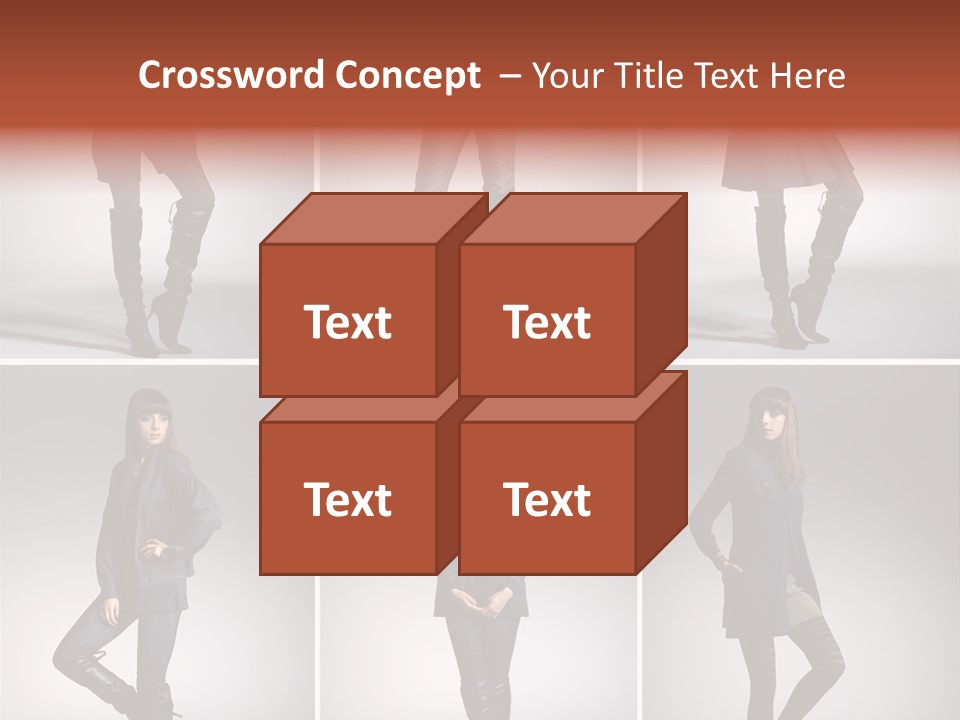 Fashion Model Poses PowerPoint Template