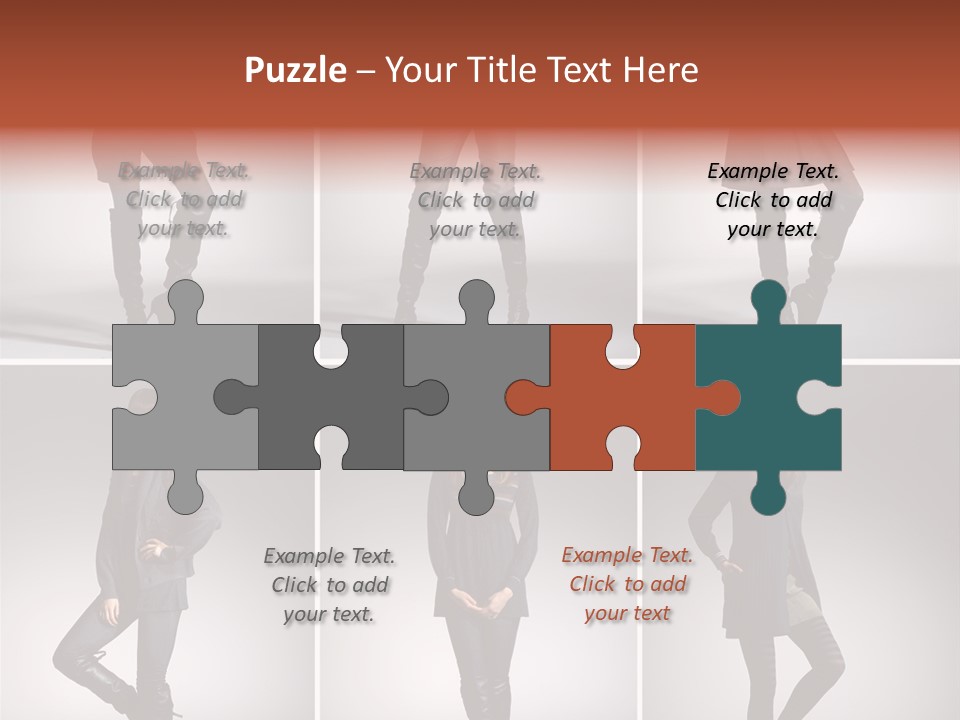 Fashion Model Poses PowerPoint Template