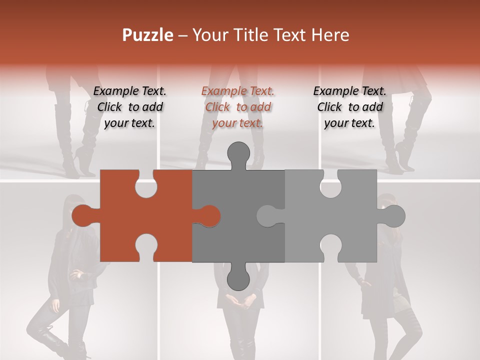 Fashion Model Poses PowerPoint Template