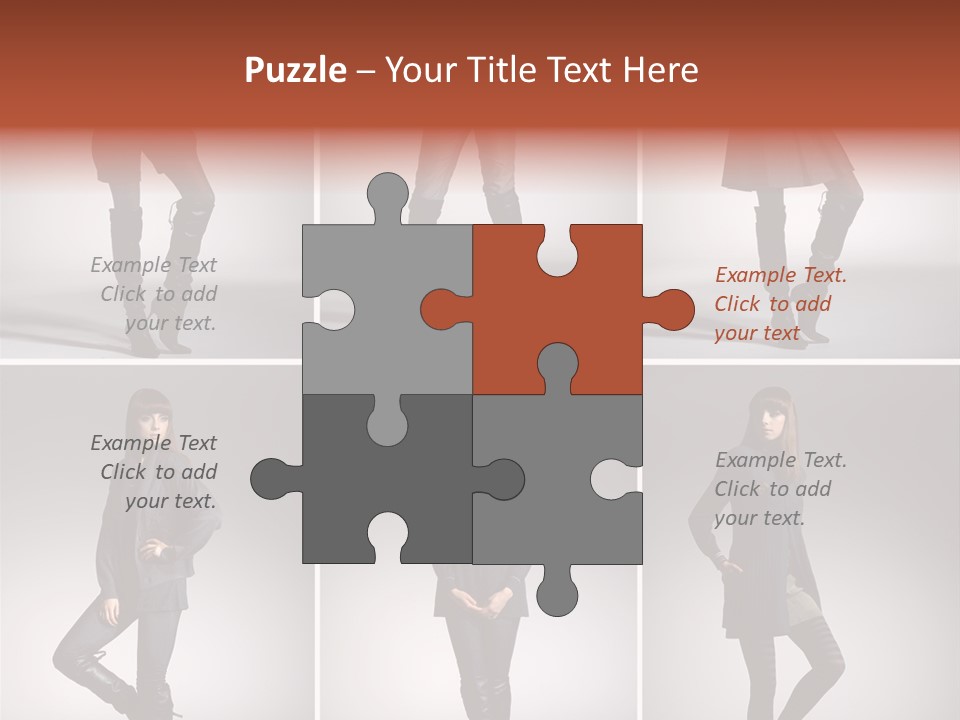 Fashion Model Poses PowerPoint Template