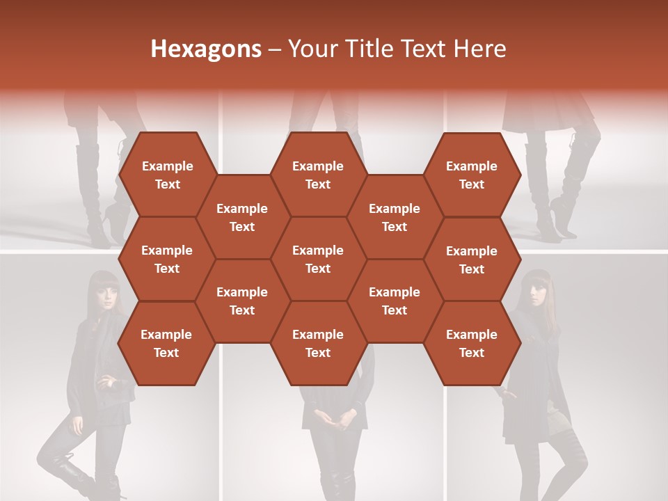 Fashion Model Poses PowerPoint Template