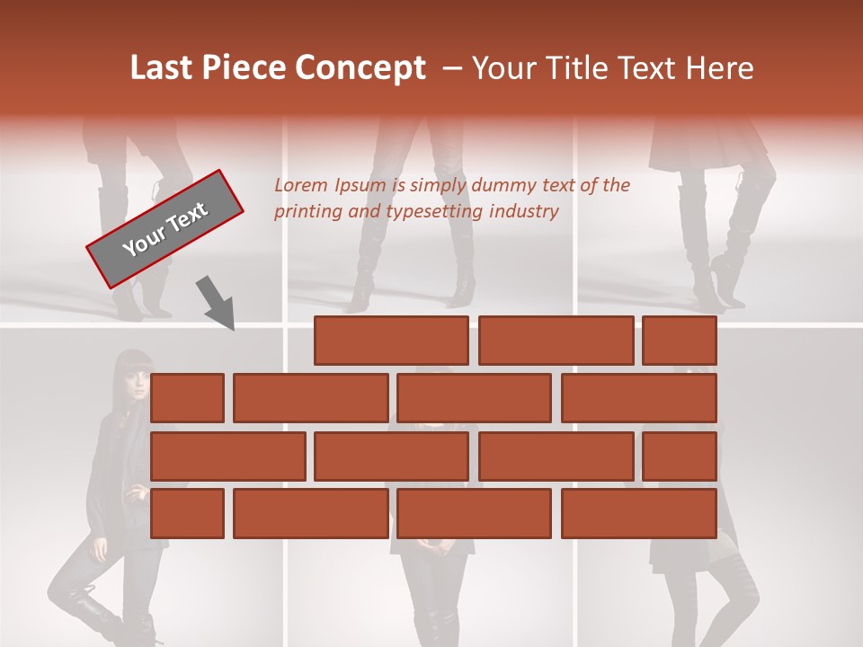 Fashion Model Poses PowerPoint Template