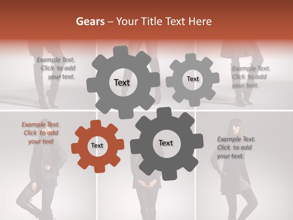 Fashion Model Poses PowerPoint Template