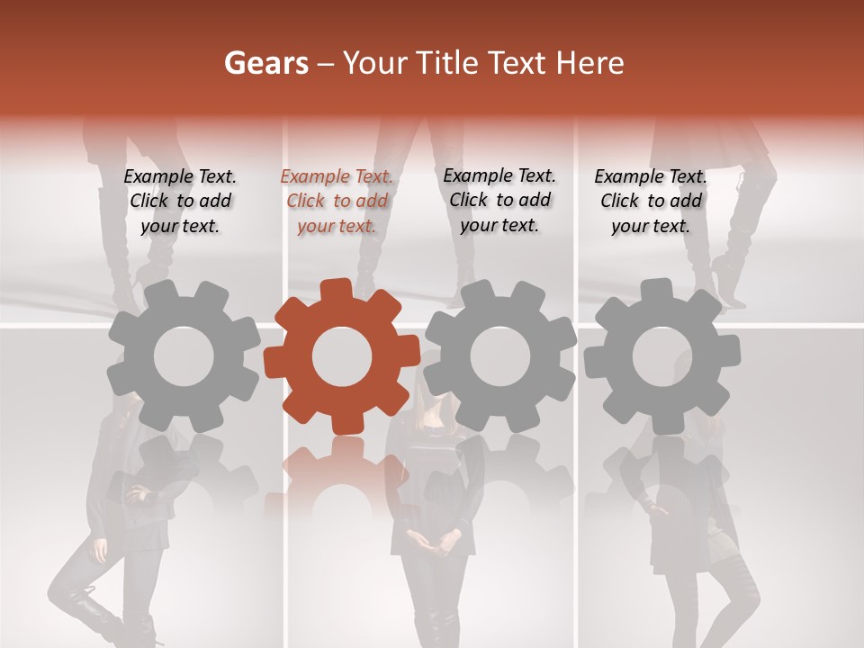 Fashion Model Poses PowerPoint Template