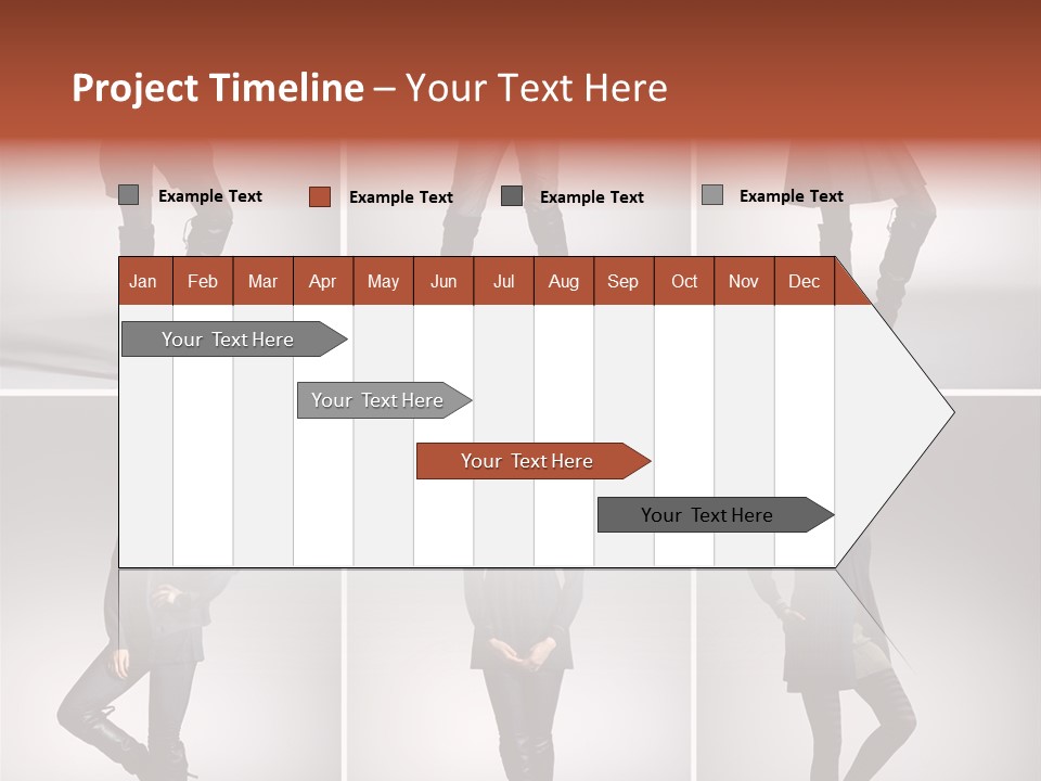 Fashion Model Poses PowerPoint Template