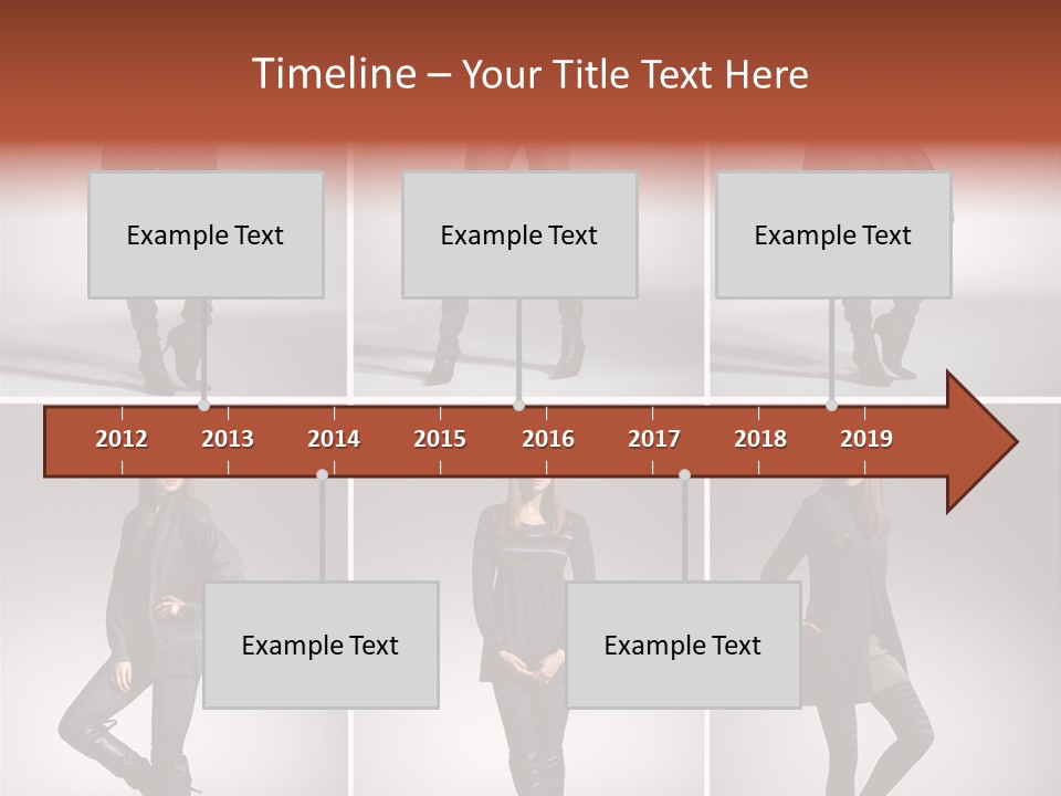 Fashion Model Poses PowerPoint Template
