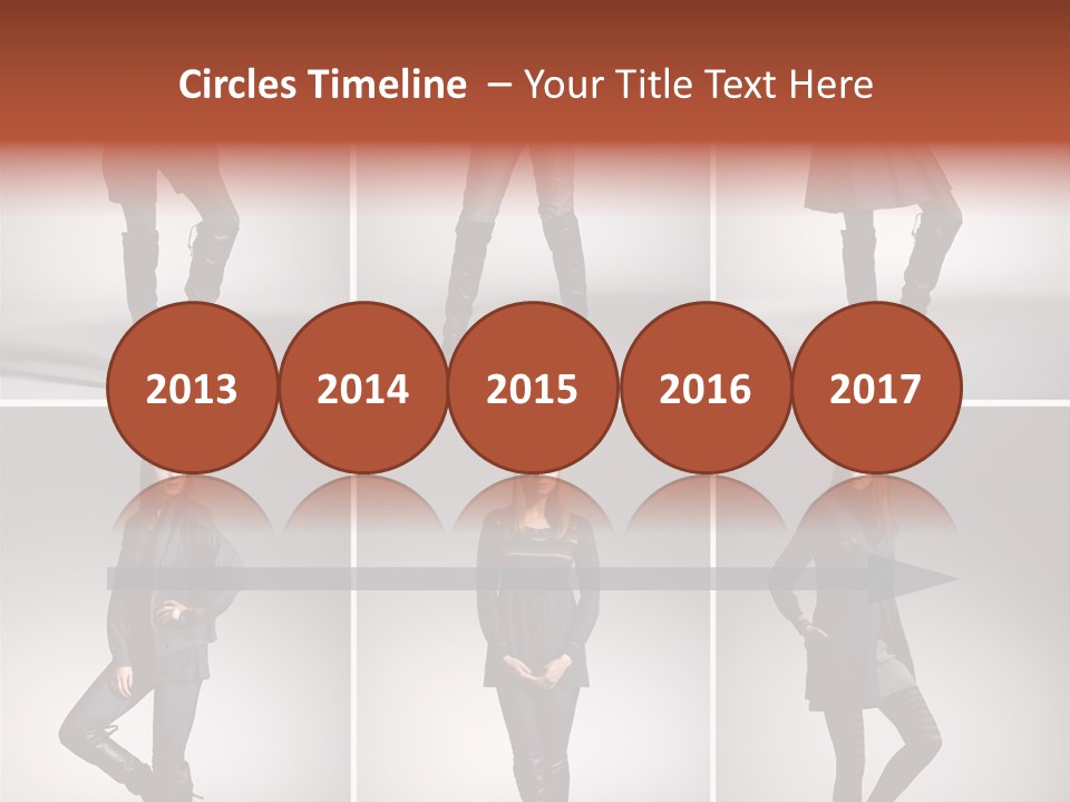 Fashion Model Poses PowerPoint Template