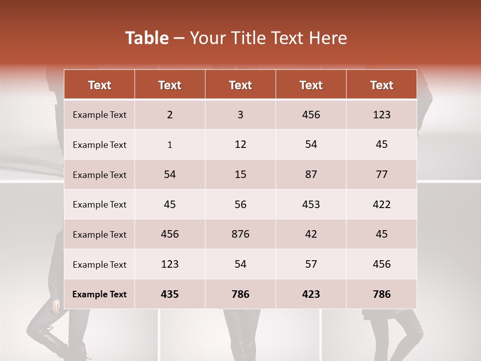 Fashion Model Poses PowerPoint Template