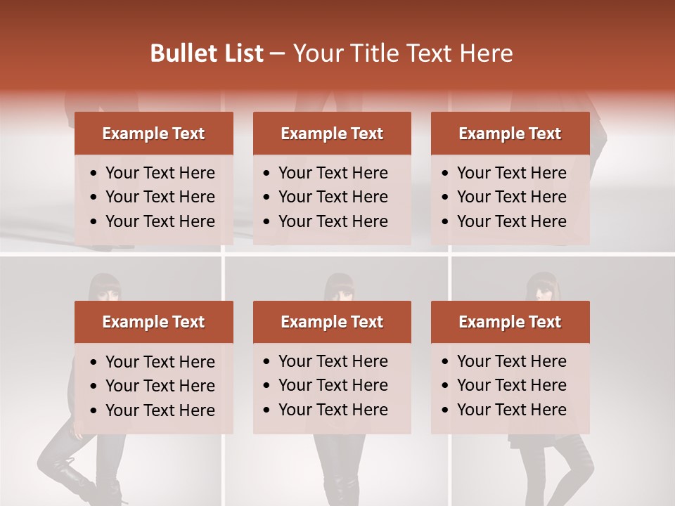 Fashion Model Poses PowerPoint Template