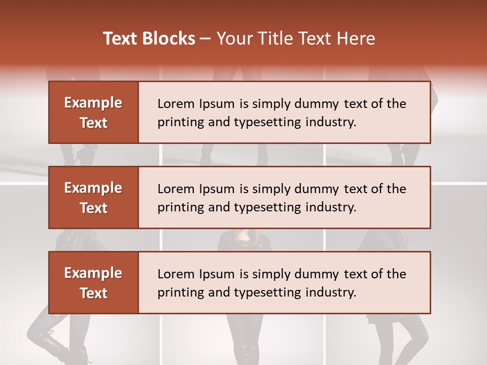 Fashion Model Poses PowerPoint Template