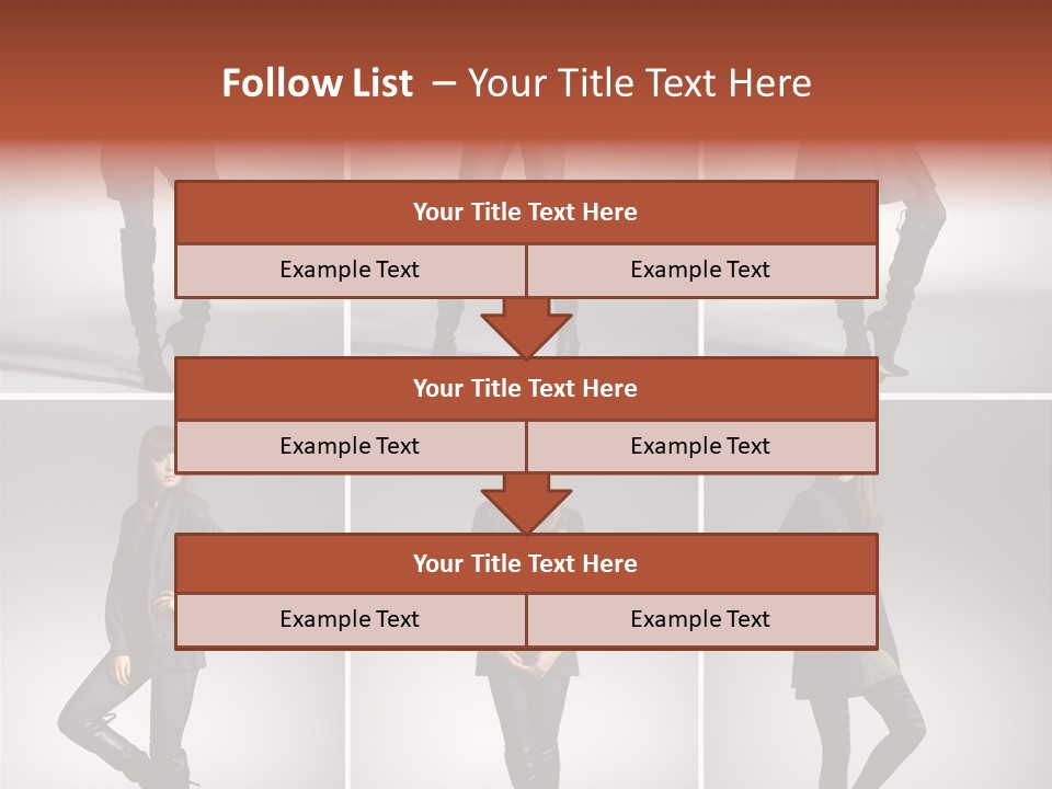 Fashion Model Poses PowerPoint Template