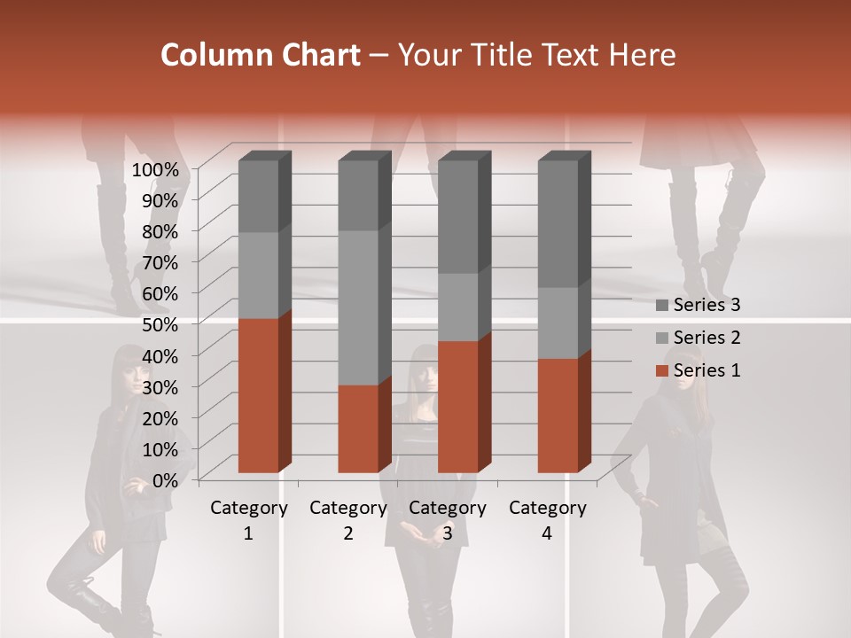 Fashion Model Poses PowerPoint Template