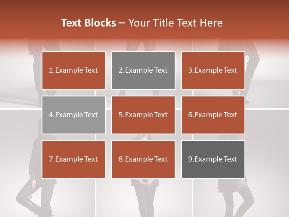 Fashion Model Poses PowerPoint Template