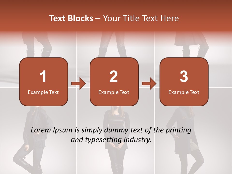 Fashion Model Poses PowerPoint Template
