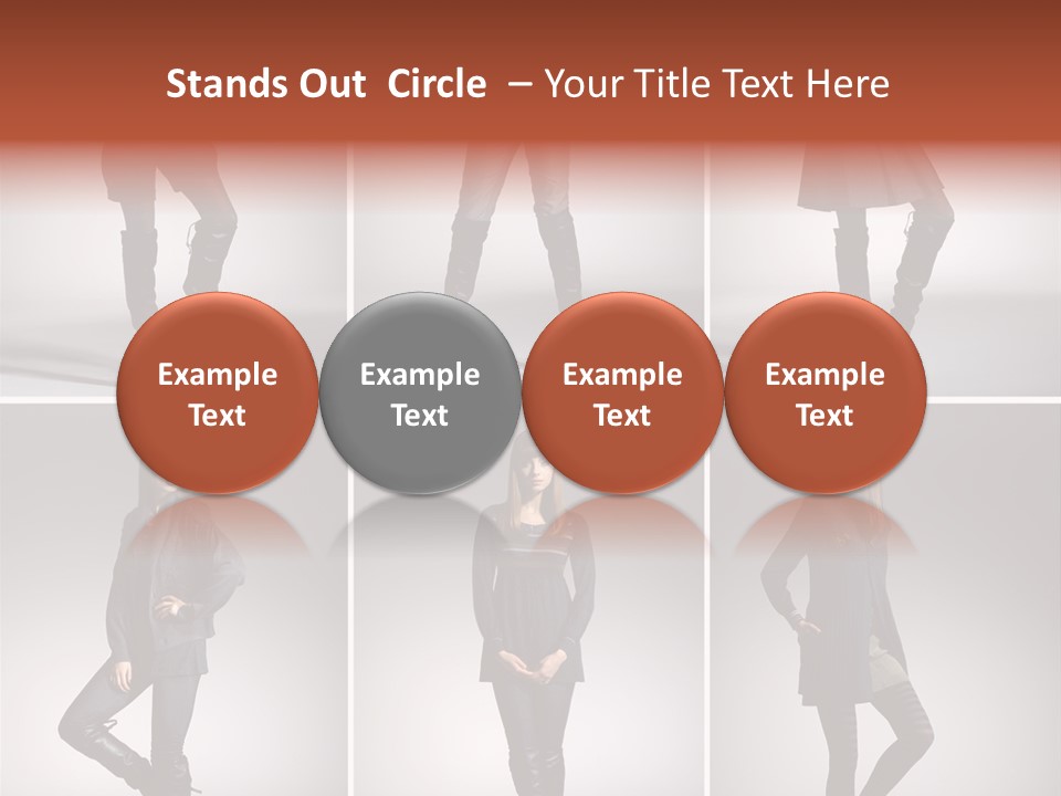 Fashion Model Poses PowerPoint Template