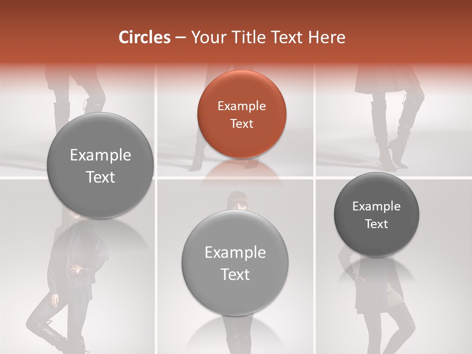 Fashion Model Poses PowerPoint Template