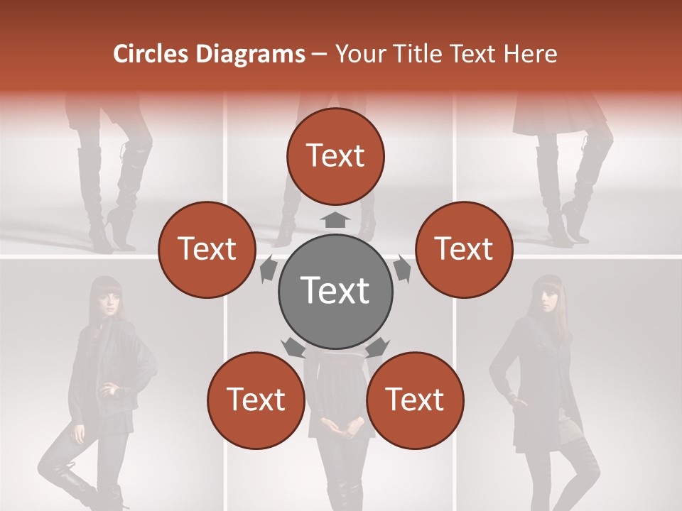 Fashion Model Poses PowerPoint Template