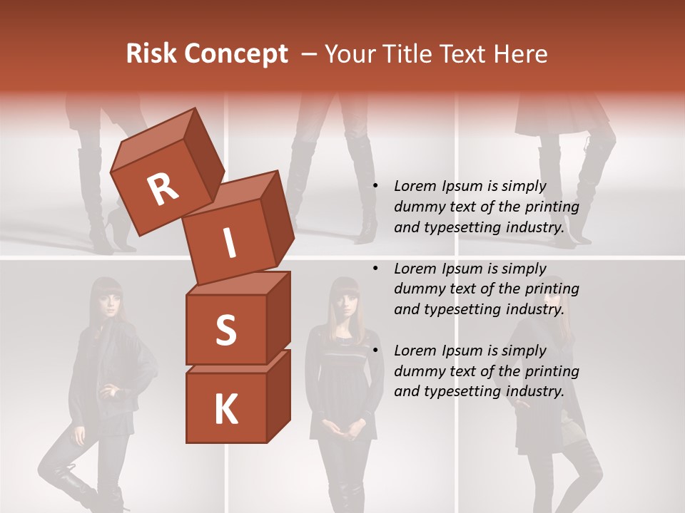 Fashion Model Poses PowerPoint Template