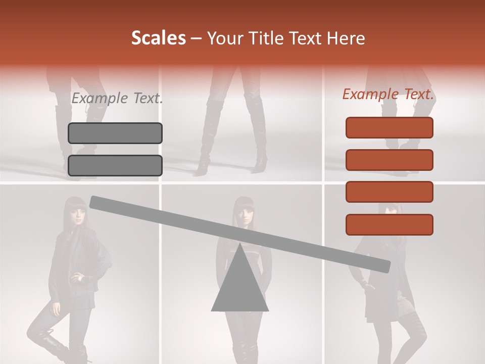 Fashion Model Poses PowerPoint Template
